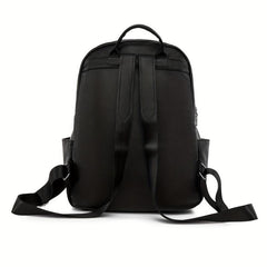 Solid Argyle Pattern Large Capacity Backpack