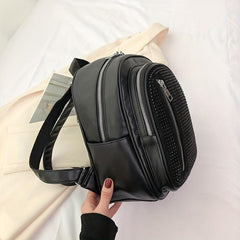 Studded Backpack Purse Preppy Daypack Travel Knapsack For Women