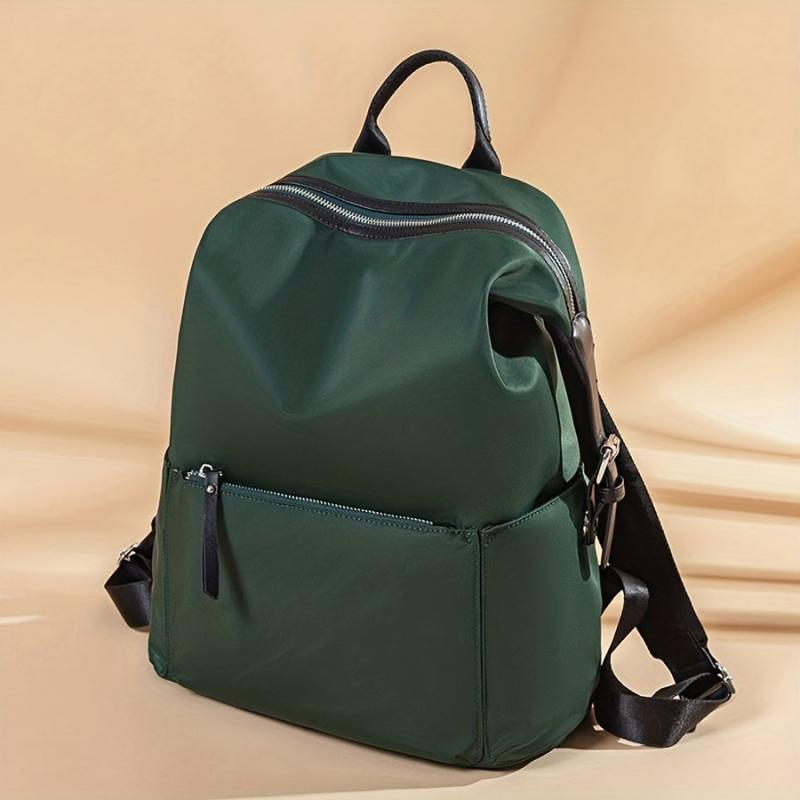 Large Capacity Nylon School Backpack Lightweight Travel Bag