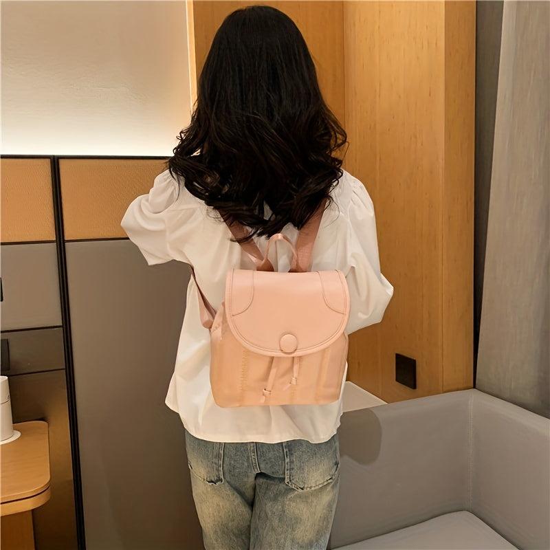 Quilted Pattern Backpack Storage Rucksack For Women