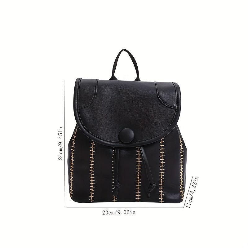 Quilted Pattern Backpack Storage Rucksack For Women