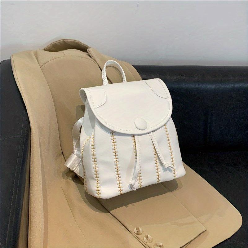 Quilted Pattern Backpack Storage Rucksack For Women