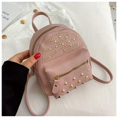 Rivets Decor Backpack Stylish Bag For Travel