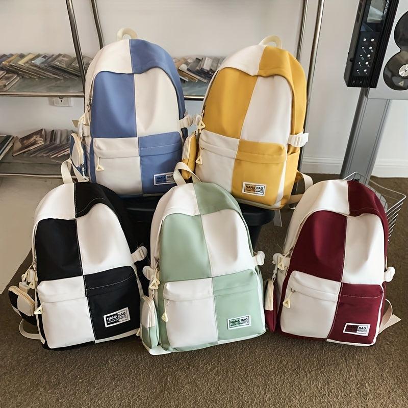 Preppy Style Laptop Backpack for School and Travel