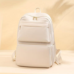 Minimalist Oxford Cloth Backpack Preppy Style Lightweight Travel Rucksack