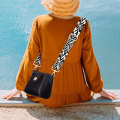 Geometric Pattern Bag Strap Shoulder Travel Accessories