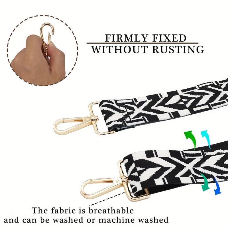 Geometric Pattern Bag Strap Shoulder Travel Accessories