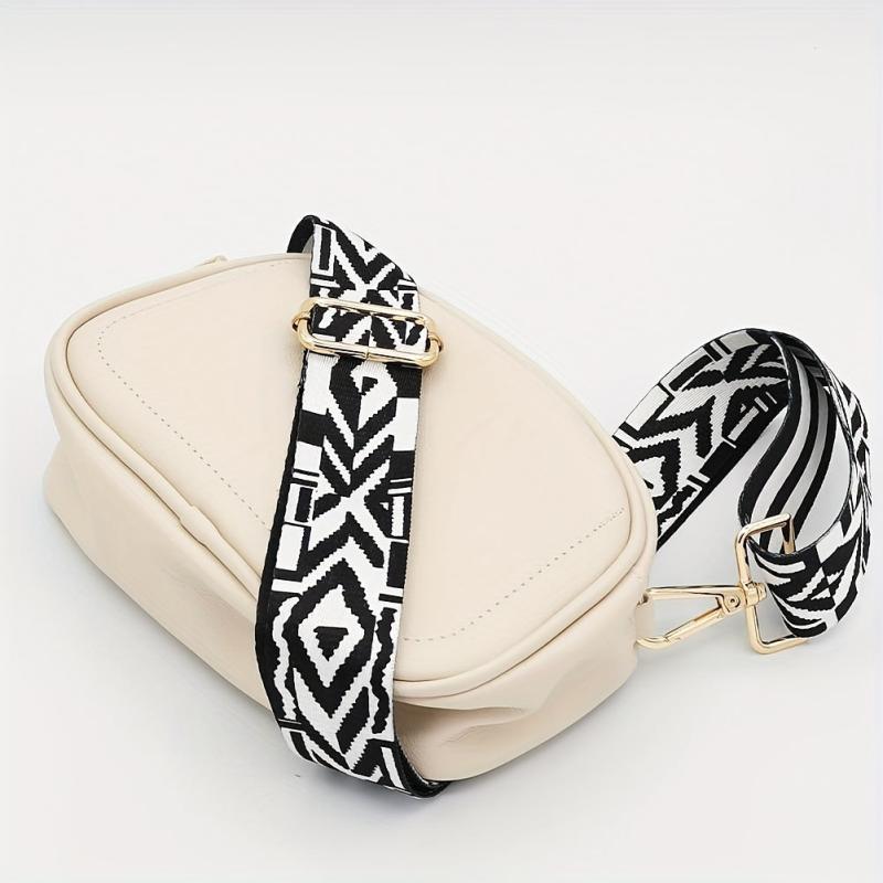 Geometric Pattern Bag Strap Shoulder Travel Accessories