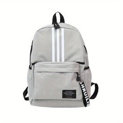 Large Capacity Preppy Backpack Canvas Lightweight School Daypack