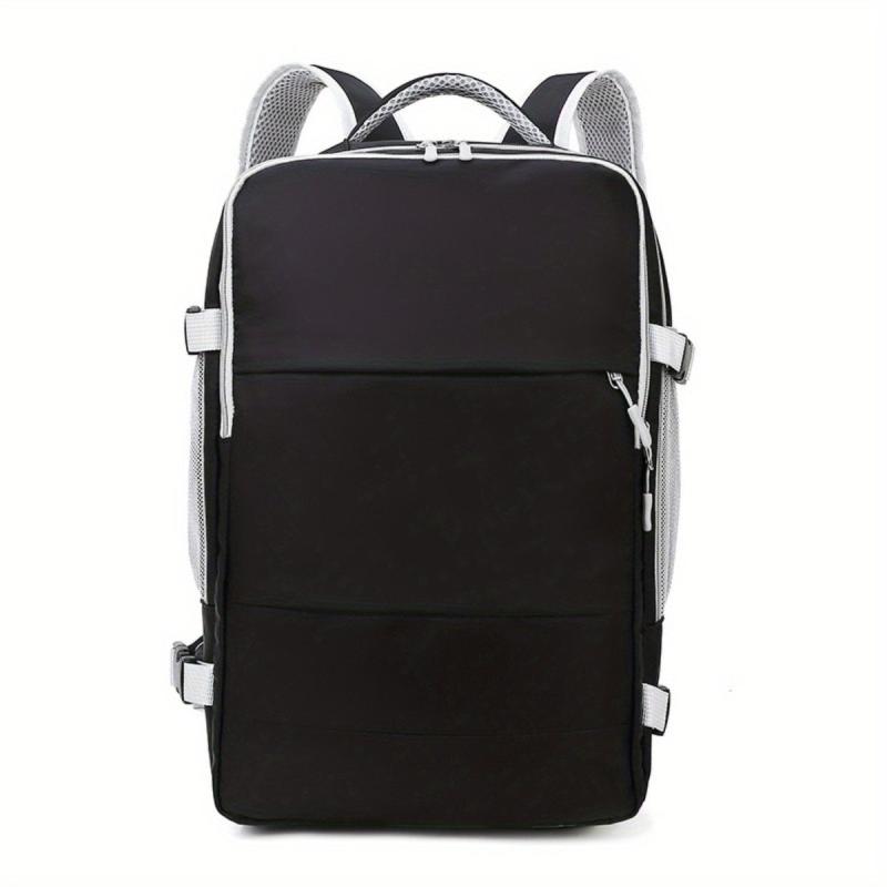 Minimalist Colorblock Backpack Carry On Travel Zipper Backpack