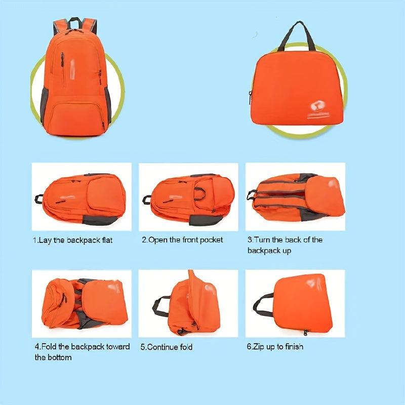 Foldable Sports Backpack Portable Large Capacity Lightweight Hiking Backpack