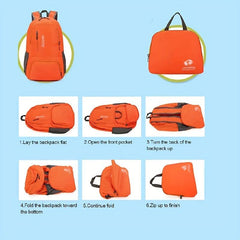 Foldable Sports Backpack Portable Large Capacity Lightweight Hiking Backpack