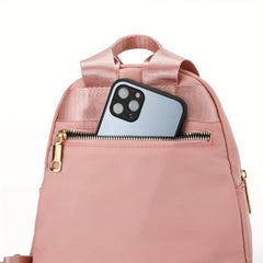 Love Embroidery Backpack Solid Casual Lightweight Daypack