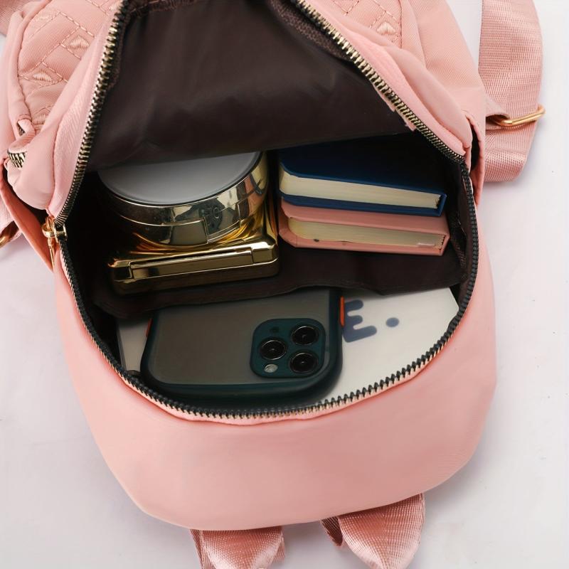 Love Embroidery Backpack Solid Casual Lightweight Daypack