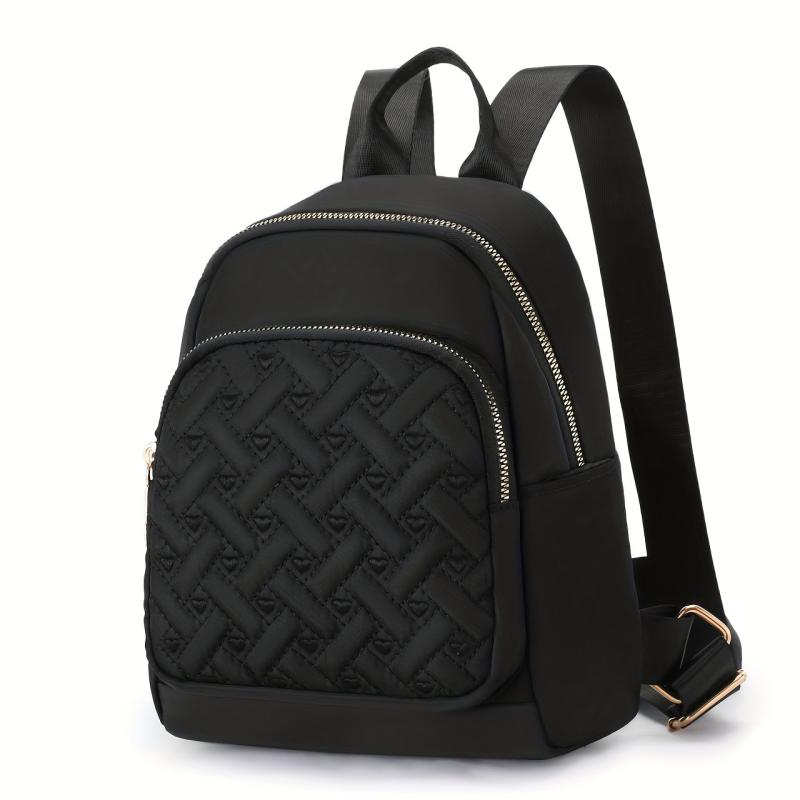 Love Embroidery Backpack Solid Casual Lightweight Daypack
