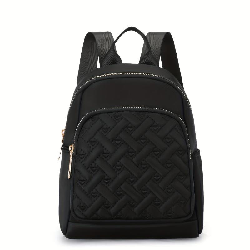 Love Embroidery Backpack Solid Casual Lightweight Daypack
