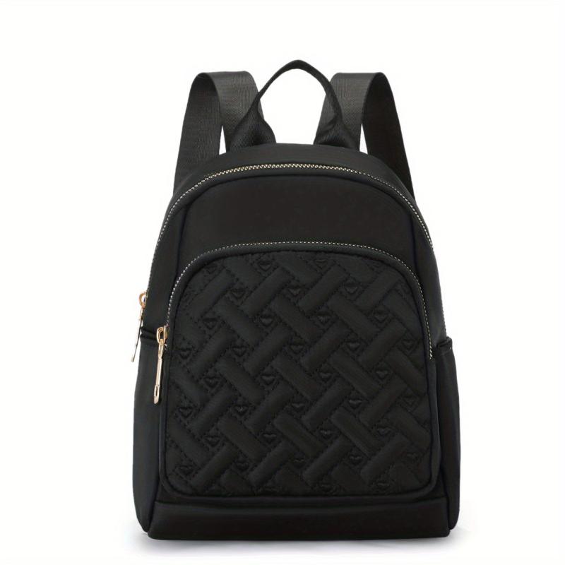 Love Embroidery Backpack Solid Casual Lightweight Daypack