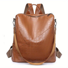 Vintage Convertible Backpack Purse Retro Travel Bag Women's Preppy Daypack