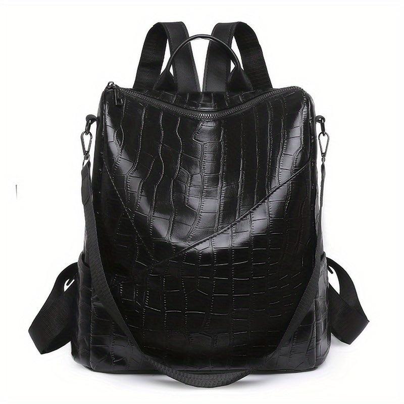 Vintage Convertible Backpack Purse Retro Travel Bag Women's Preppy Daypack