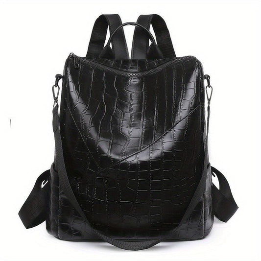 Vintage Convertible Backpack Purse Retro Travel Bag Women's Preppy Daypack
