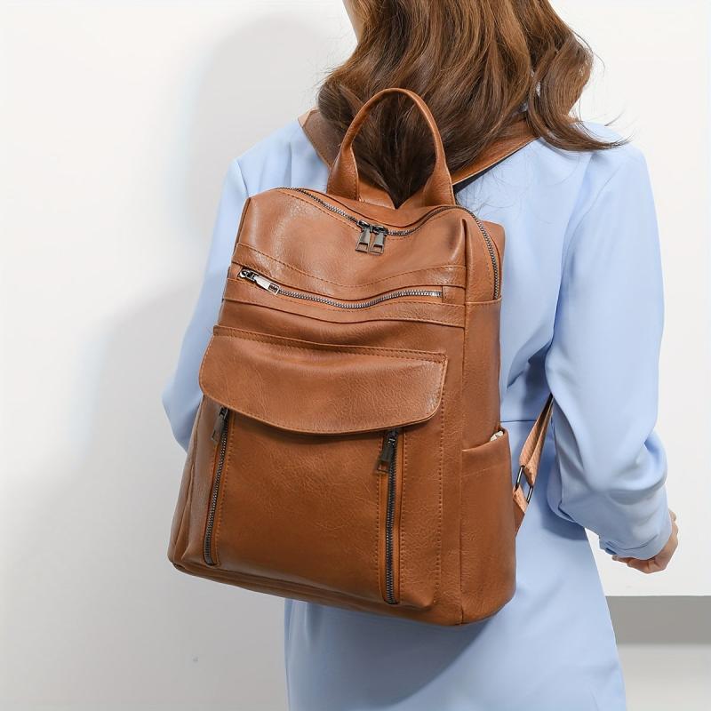 Vintage Pocket Backpack Purse Anti Theft Daypack