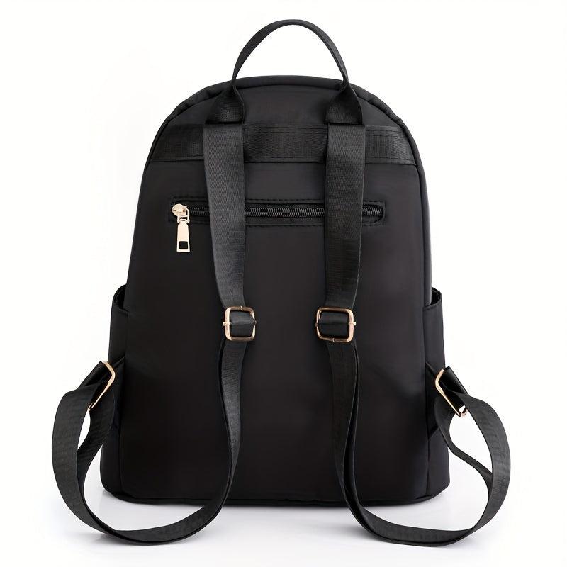 Argyle Quilted Backpack Purse Studded Decor Preppy School Bag