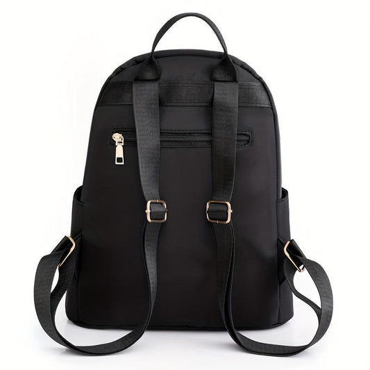 Argyle Quilted Backpack Purse Studded Decor Preppy School Bag