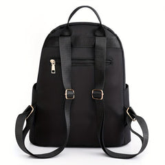 Argyle Quilted Backpack Purse Studded Decor Preppy School Bag