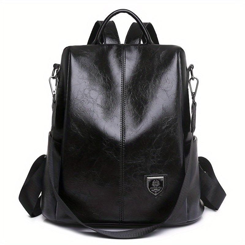 Anti Theft PU Leather Backpack Purse Two way Shoulder Bag