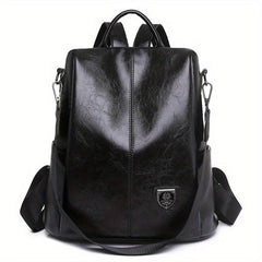 Anti Theft PU Leather Backpack Purse Two way Shoulder Bag
