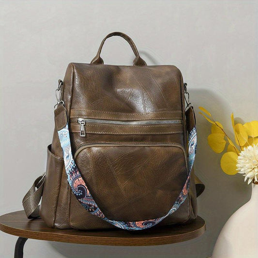 Vintage Anti Theft Backpack Purse Convertible Travel Daypack