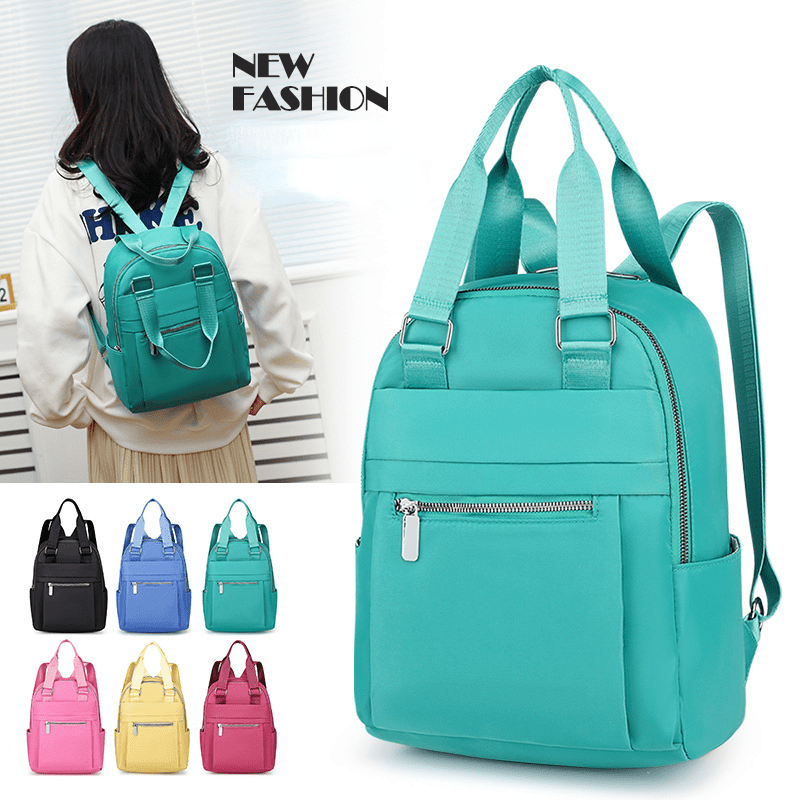 Lightweight Oxford Cloth Backpack for Students Holds 15-inch Laptop