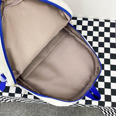 Colorblock Zipper Rucksack Large Storage Backpack Women's School Bag