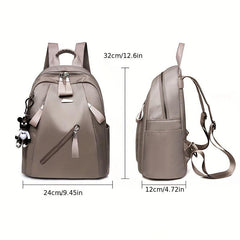 Minimalist Nylon Backpack Purse Preppy School Bag