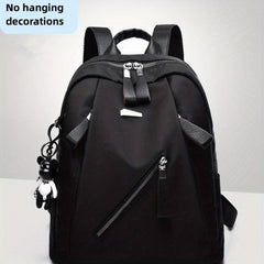 Minimalist Nylon Backpack Purse Preppy School Bag