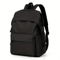Solid Minimalist Preppy Backpack Zipper Rucksack Classic School Daypack