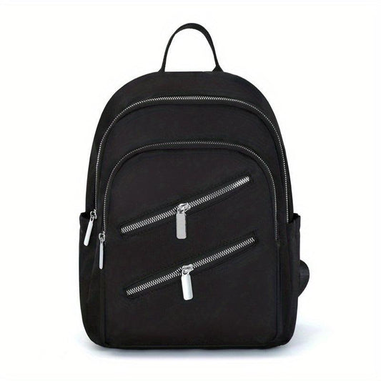 Women's Casual Minimalist Backpack Zipper Rucksack Lightweight Daypack