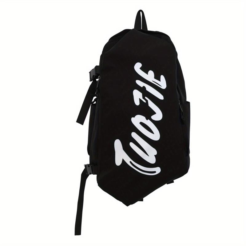 Letter Graphic Travel Backpack Preppy Nylon Schoolbag Casual Travel Sports
