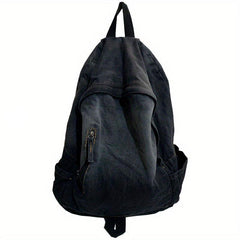 Vintage Denim Canvas Schoolbag Large Capacity Rucksack