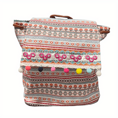 Geometric Pattern Vintage Backpack for Women's Travel
