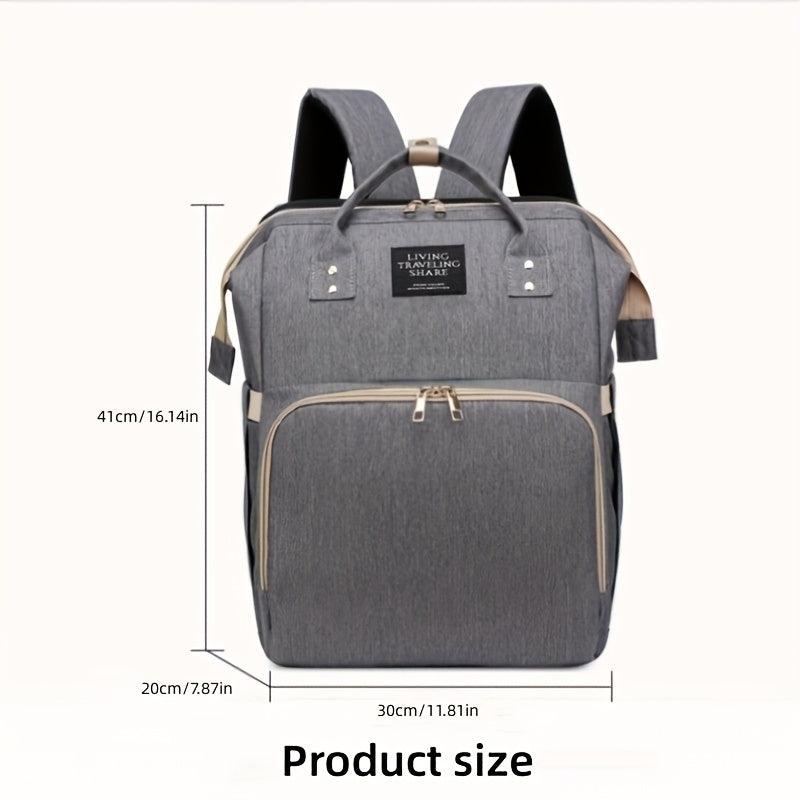 Portable Diaper Bag Large Capacity Nylon Backpack Women's Casual School Bag