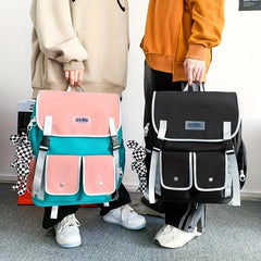 School Backpack Large Capacity Preppy Daypack Heavy Duty Laptop Backpac