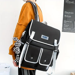 School Backpack Large Capacity Preppy Daypack Heavy Duty Laptop Backpac