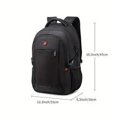 Minimalist Solid Laptop Backpack Women's Versatile All Match Backpack