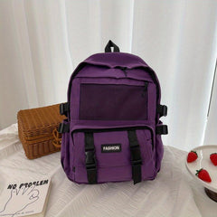 Large Capacity Laptop Backpack Heavy Duty Preppy Daypack Lightweight