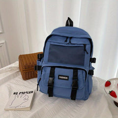 Large Capacity Laptop Backpack Heavy Duty Preppy Daypack Lightweight