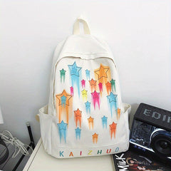 Colorful Graffiti Print Laptop Backpack Y2K School Bag