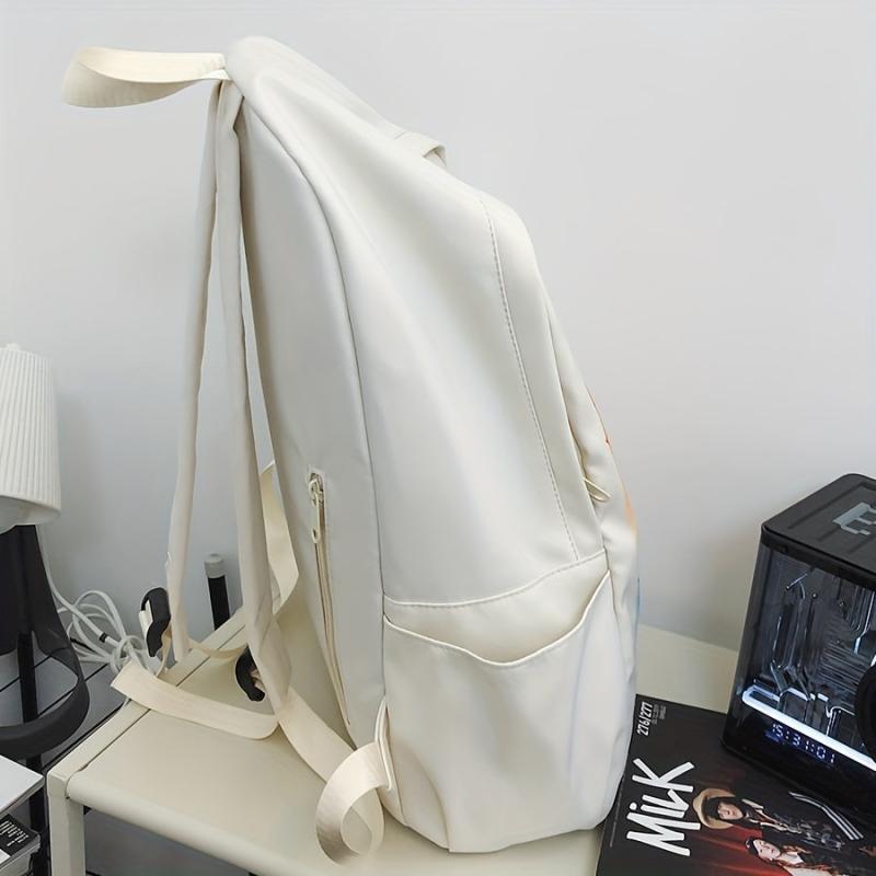 Colorful Graffiti Print Laptop Backpack Y2K School Bag