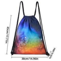 Lightweight Drawstring Bucket Backpack Sports Fitness Bag