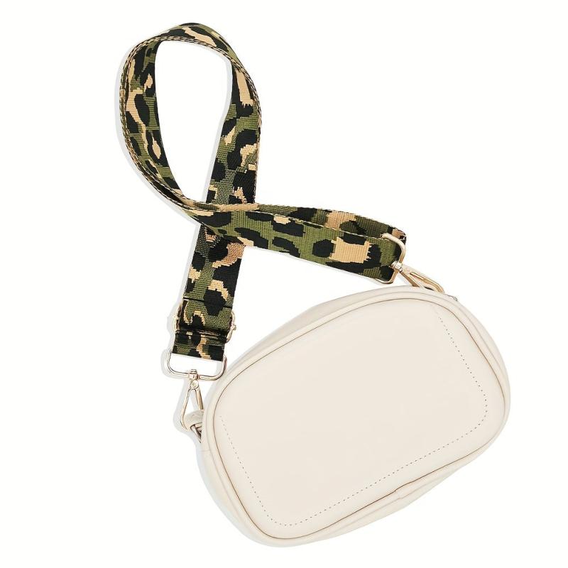 Leopard Pattern Bag Strap Wide Replacement Shoulder Bag Strap Adjustable